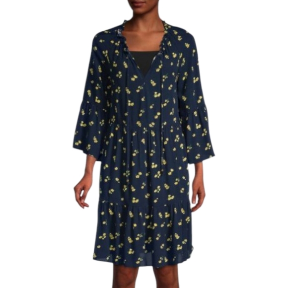 Sperry Floral A-Line Tiered Dress - Picture 1 of 7